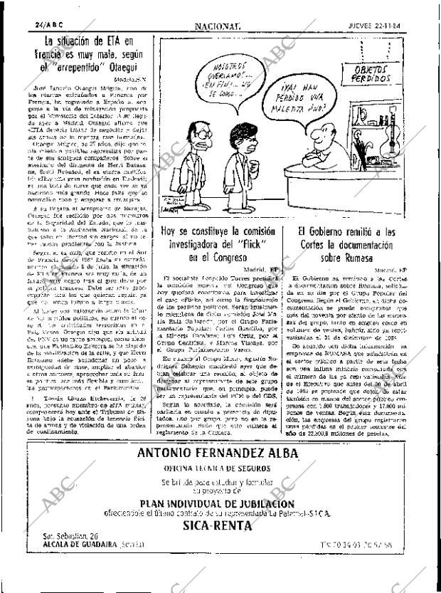 ABC SEVILLA 22-11-1984 página 24