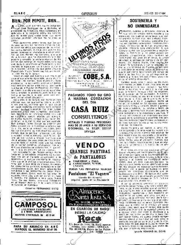 ABC SEVILLA 22-11-1984 página 32