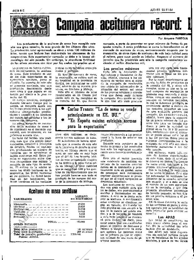 ABC SEVILLA 22-11-1984 página 44
