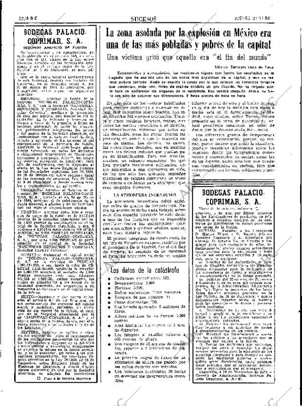 ABC SEVILLA 22-11-1984 página 52