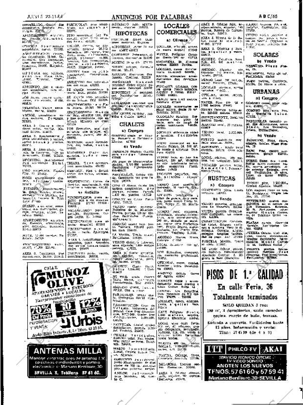 ABC SEVILLA 22-11-1984 página 65