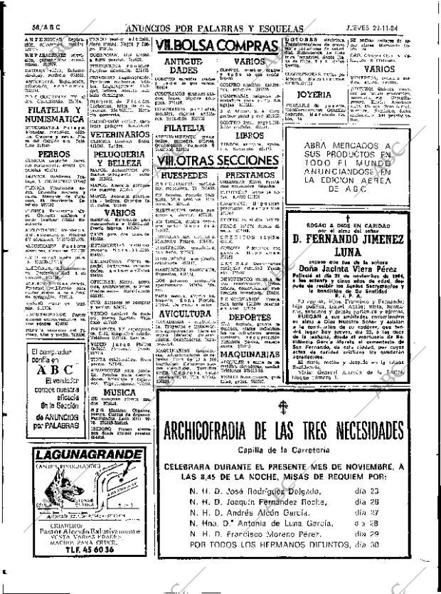 ABC SEVILLA 22-11-1984 página 68