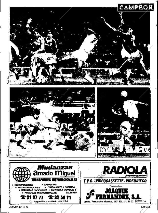 ABC SEVILLA 22-11-1984 página 75