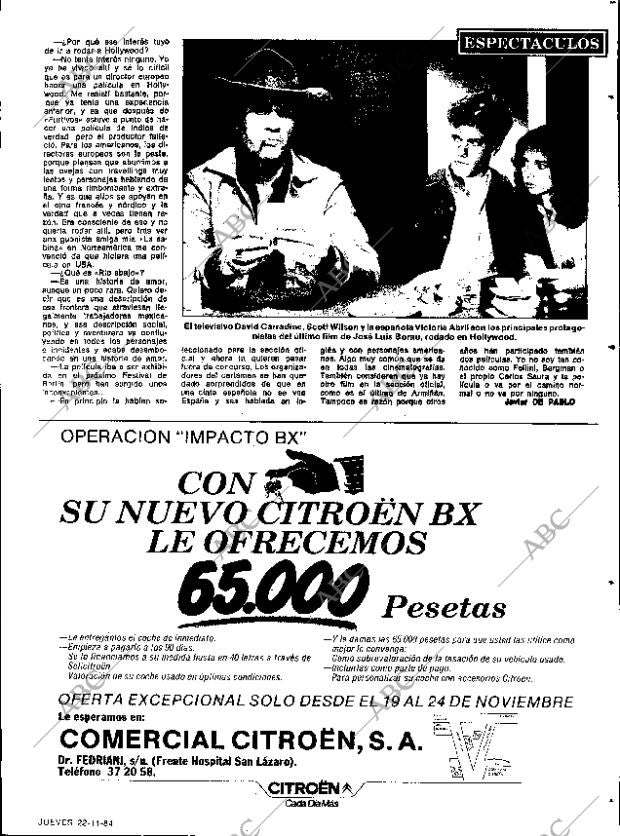 ABC SEVILLA 22-11-1984 página 85