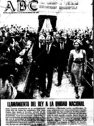 ABC SEVILLA 23-11-1984 página 1
