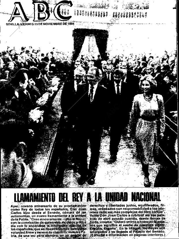 ABC SEVILLA 23-11-1984 página 1