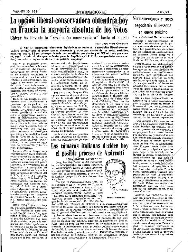 ABC SEVILLA 23-11-1984 página 21
