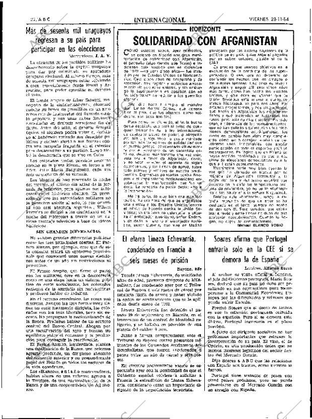 ABC SEVILLA 23-11-1984 página 22