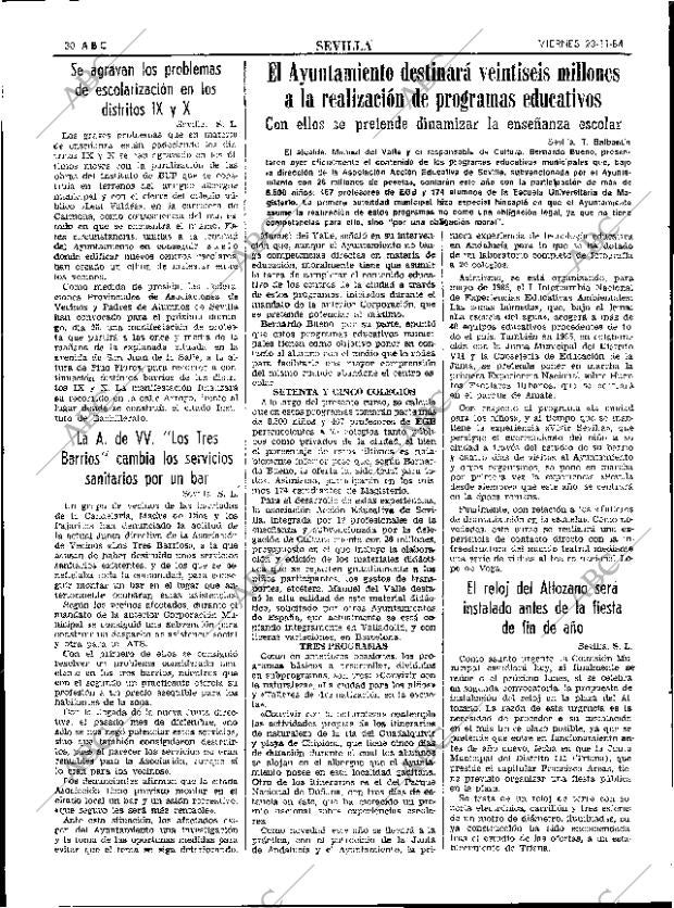 ABC SEVILLA 23-11-1984 página 30