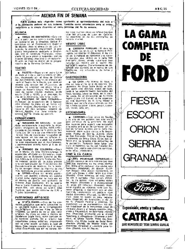 ABC SEVILLA 23-11-1984 página 35