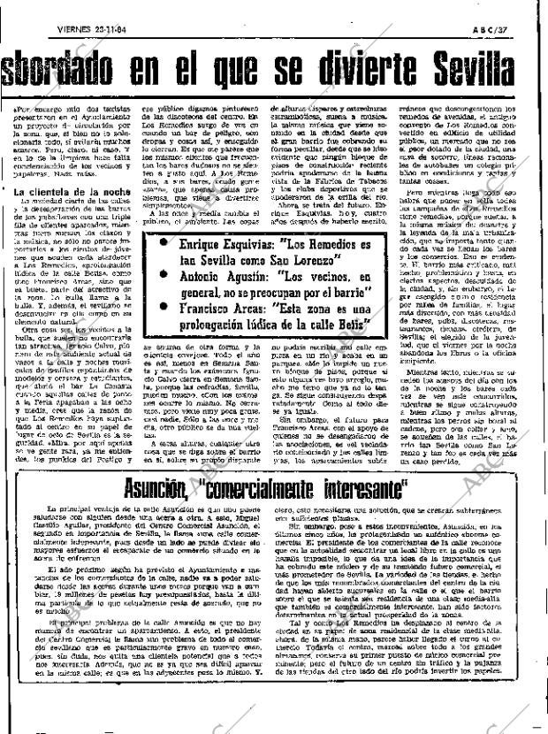 ABC SEVILLA 23-11-1984 página 37
