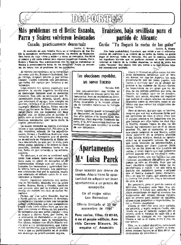 ABC SEVILLA 23-11-1984 página 45