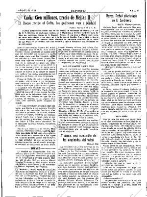 ABC SEVILLA 23-11-1984 página 47