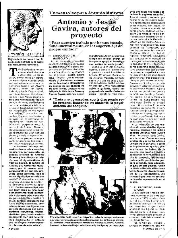 ABC SEVILLA 23-11-1984 página 64