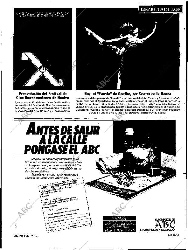 ABC SEVILLA 23-11-1984 página 69