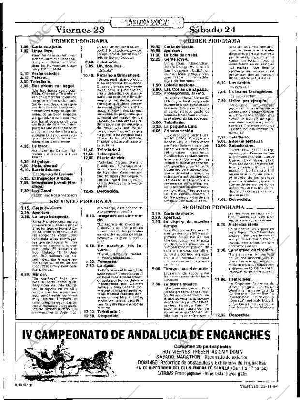 ABC SEVILLA 23-11-1984 página 70