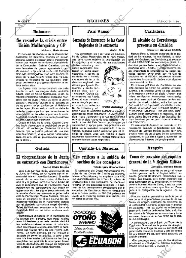 ABC MADRID 24-11-1984 página 24