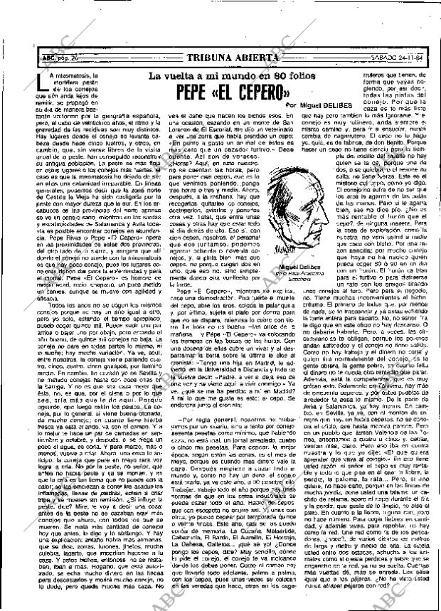 ABC MADRID 24-11-1984 página 26