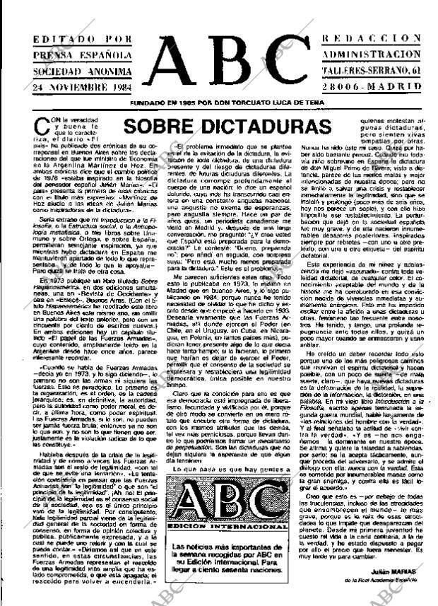 ABC MADRID 24-11-1984 página 3