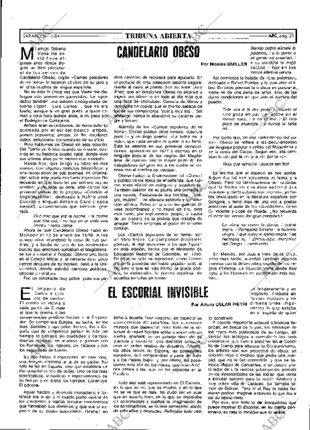 ABC MADRID 24-11-1984 página 35