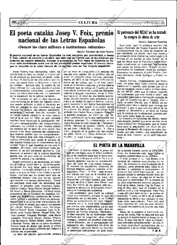ABC MADRID 24-11-1984 página 44