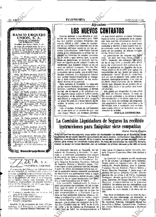 ABC MADRID 24-11-1984 página 60