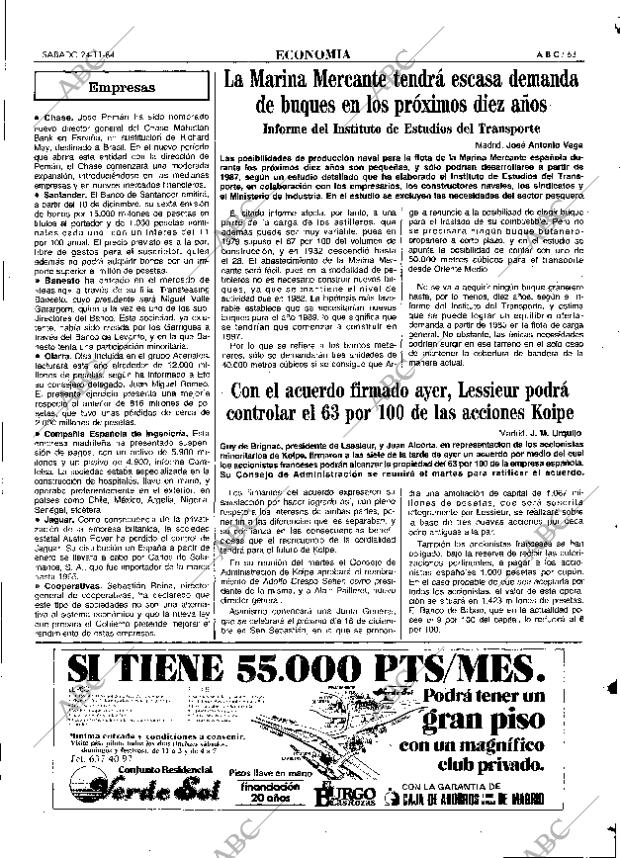 ABC MADRID 24-11-1984 página 63