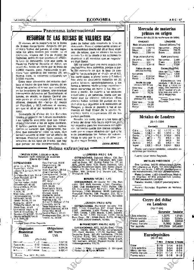 ABC MADRID 24-11-1984 página 67