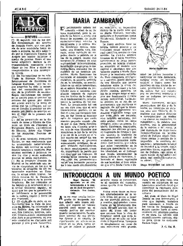 ABC SEVILLA 24-11-1984 página 42