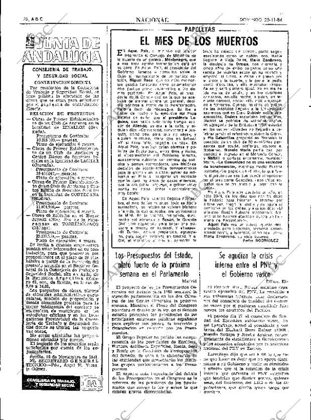 ABC SEVILLA 25-11-1984 página 28