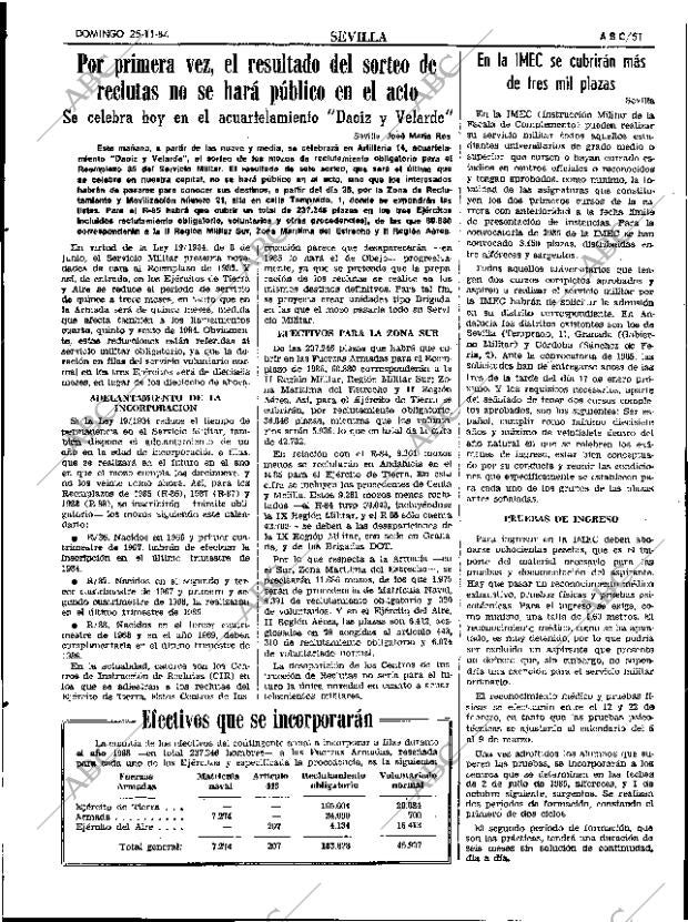 ABC SEVILLA 25-11-1984 página 51