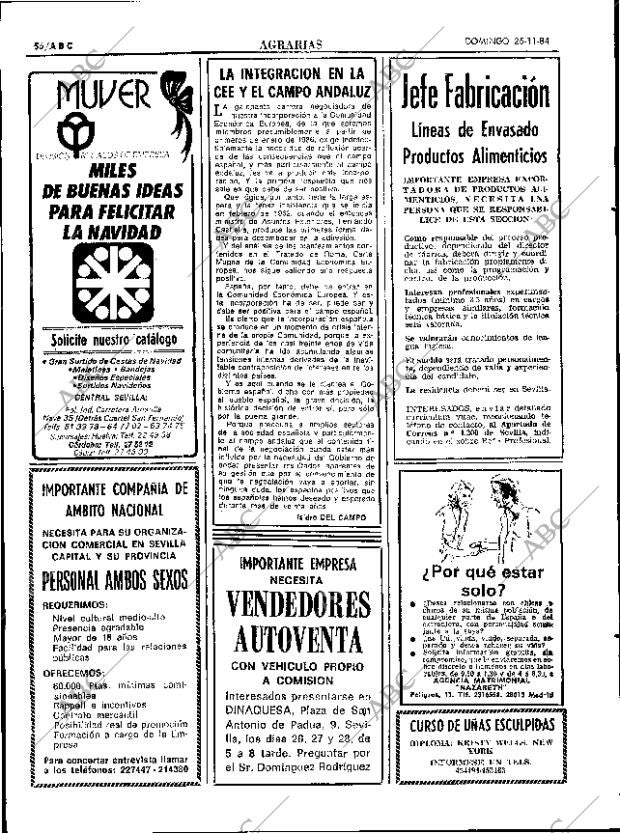 ABC SEVILLA 25-11-1984 página 56