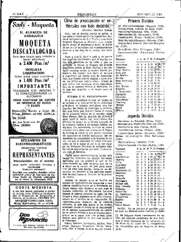 ABC SEVILLA 25-11-1984 página 66