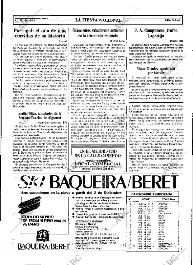 ABC MADRID 26-11-1984 página 63