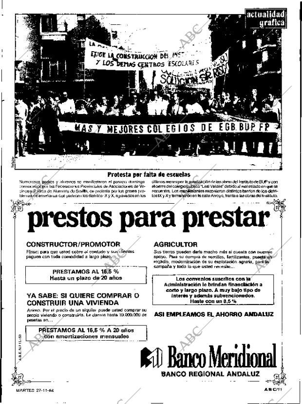 ABC SEVILLA 27-11-1984 página 11