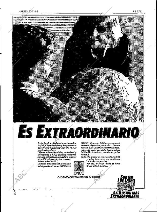 ABC SEVILLA 27-11-1984 página 23