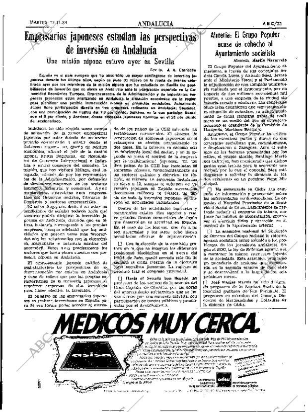 ABC SEVILLA 27-11-1984 página 35