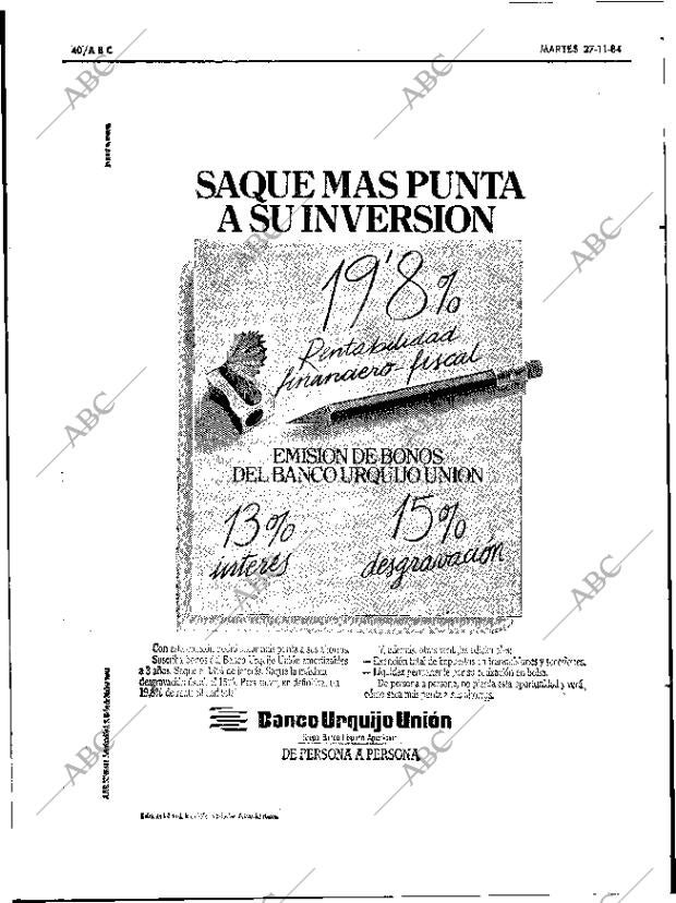 ABC SEVILLA 27-11-1984 página 40