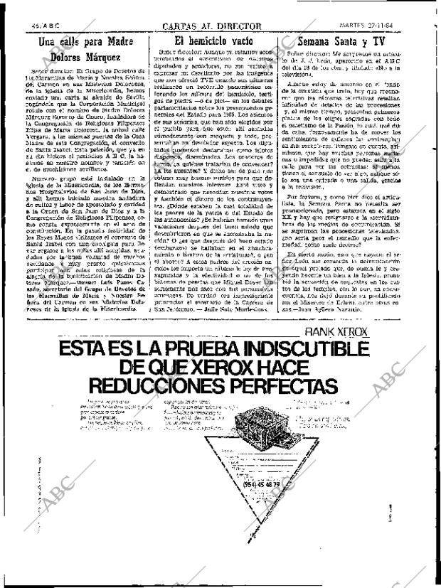 ABC SEVILLA 27-11-1984 página 46