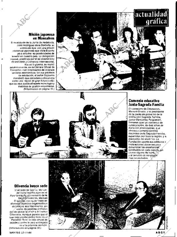 ABC SEVILLA 27-11-1984 página 5