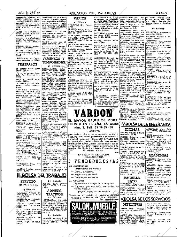 ABC SEVILLA 27-11-1984 página 73