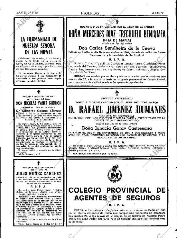 ABC SEVILLA 27-11-1984 página 79
