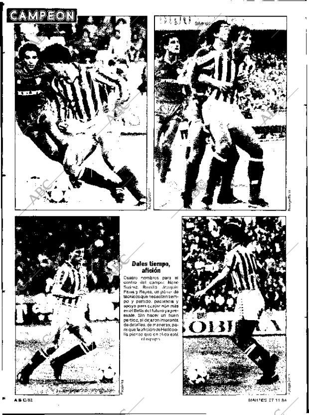 ABC SEVILLA 27-11-1984 página 82