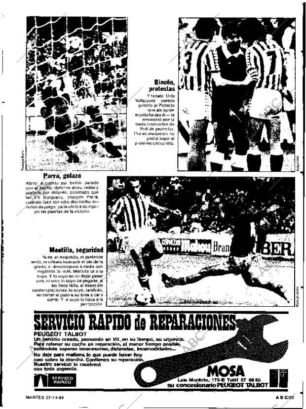 ABC SEVILLA 27-11-1984 página 83