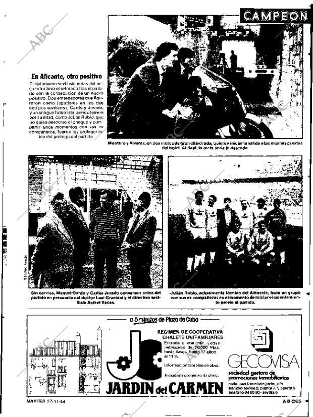 ABC SEVILLA 27-11-1984 página 85
