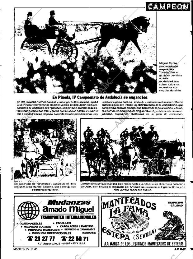 ABC SEVILLA 27-11-1984 página 89