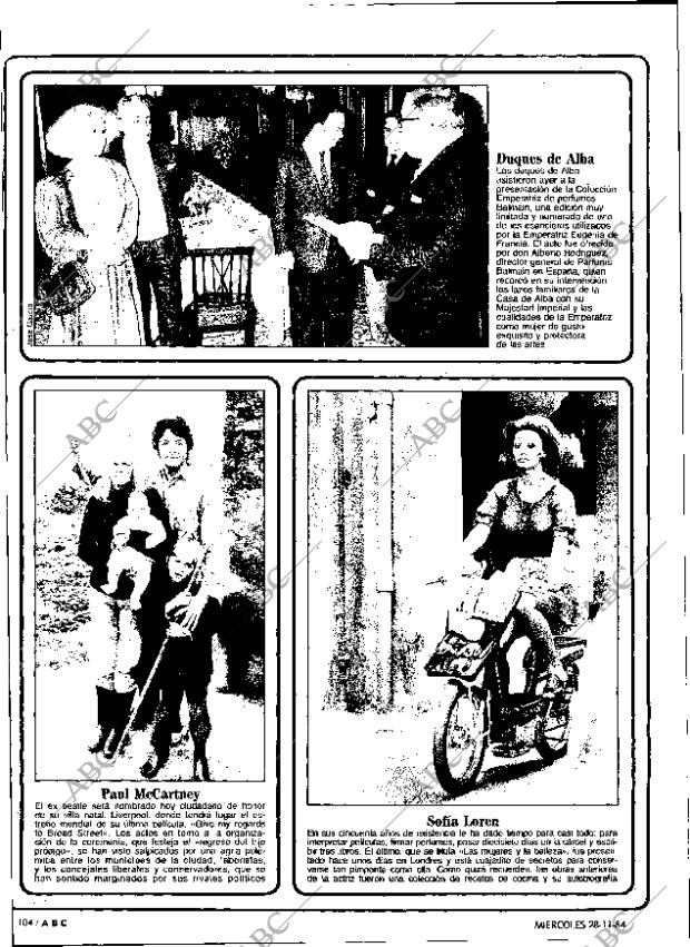 ABC MADRID 28-11-1984 página 104
