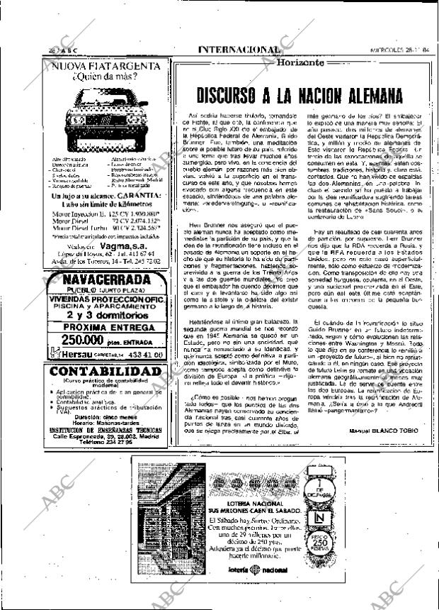 ABC MADRID 28-11-1984 página 28