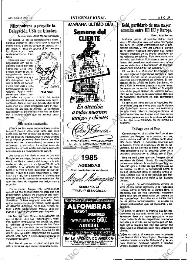 ABC MADRID 28-11-1984 página 29