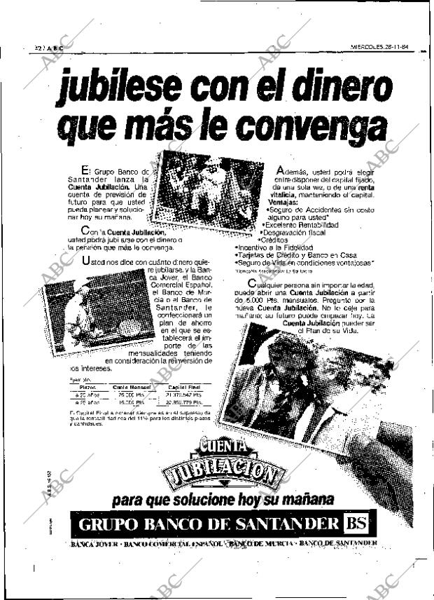 ABC MADRID 28-11-1984 página 42